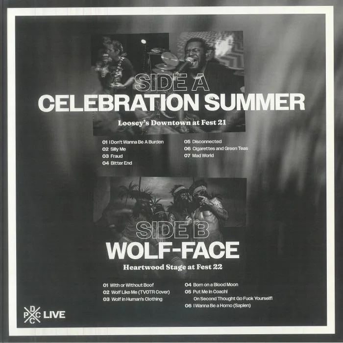 Обратная сторона обложки — CELEBRATION SUMMER / WOLF FACE — DCxPC Live 42