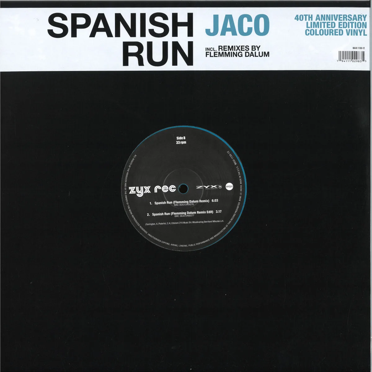 Обратная сторона обложки — JACO — SPANISH RUN