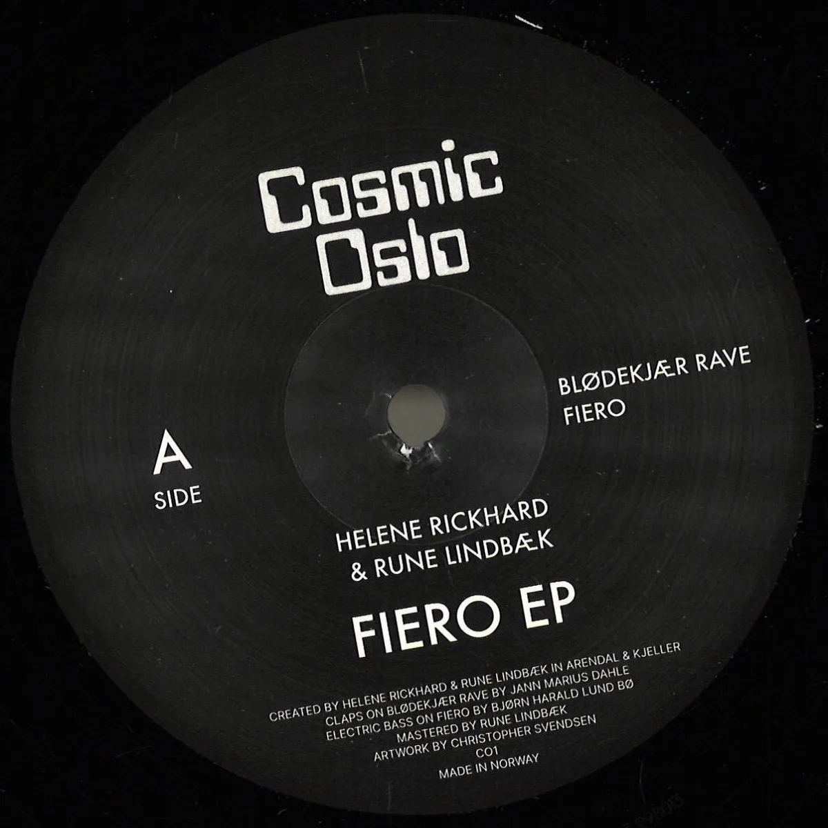 Лицевая сторона обложки — Helene Rickhard&Rune Lindbaek — FIERO EP