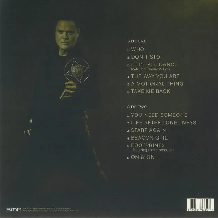 Back cover — Donny OSMOND — Start Again