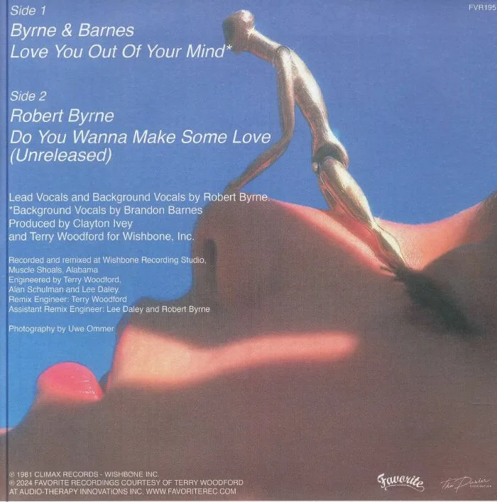 Обратная сторона обложки — BYRNE & BARNES — Love You Out Of Your Mind
