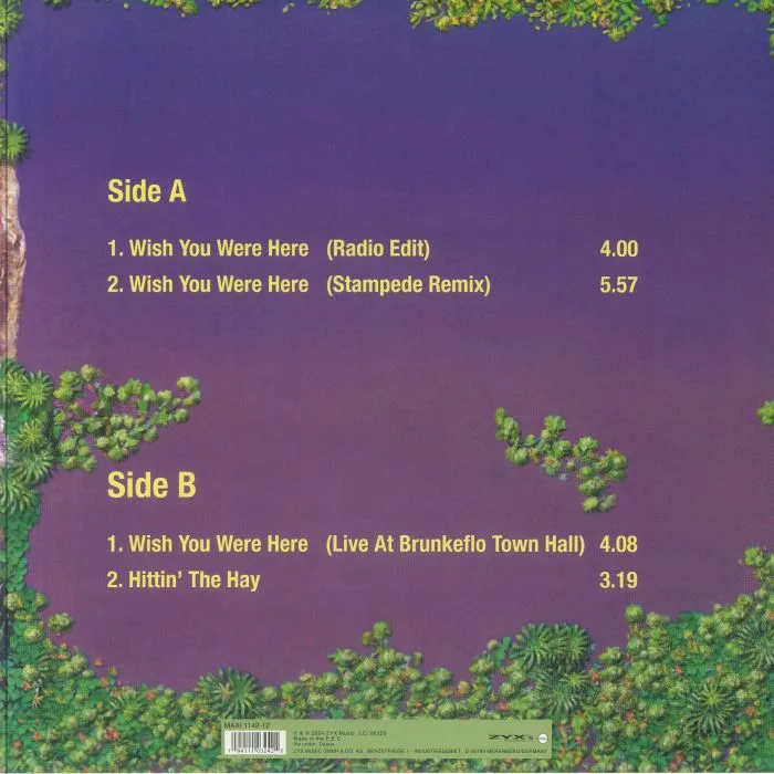 Back cover — REDNEX — Wish You Were Here