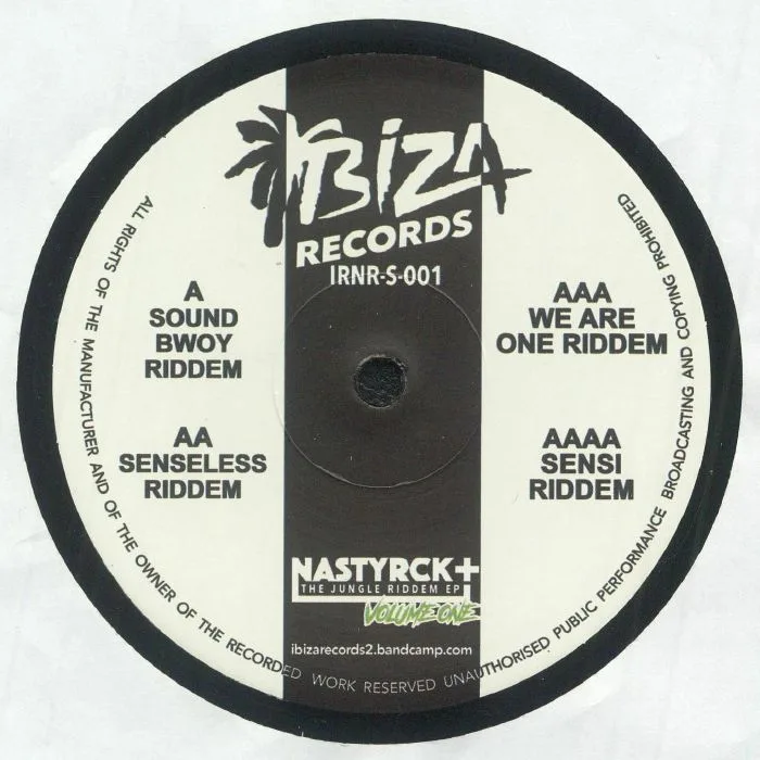 Front cover — NASTYRCK — The Jungle Riddem EP Volume One
