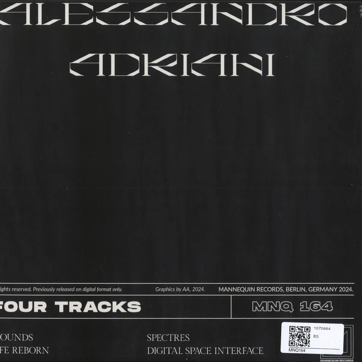 Back cover — Alessandro Adriani — Four Tracks