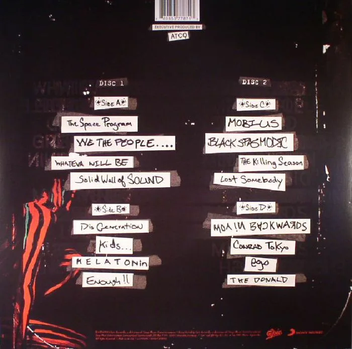 Back cover — A TRIBE CALLED QUEST — We Got It From Here... Thank You 4 Your Service