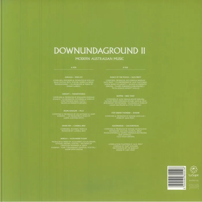 Back cover — VARIOUS — Downundaground II: Modern Australian Music