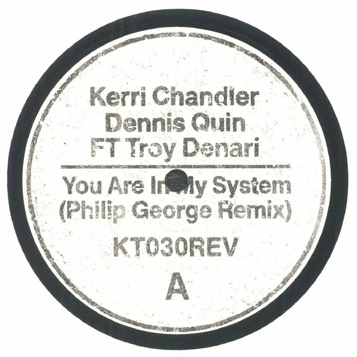 Лицевая сторона обложки — Kerri CHANDLER / DENNIS QUIN feat TROY DENARI — You Are In My System (Philip George remix)