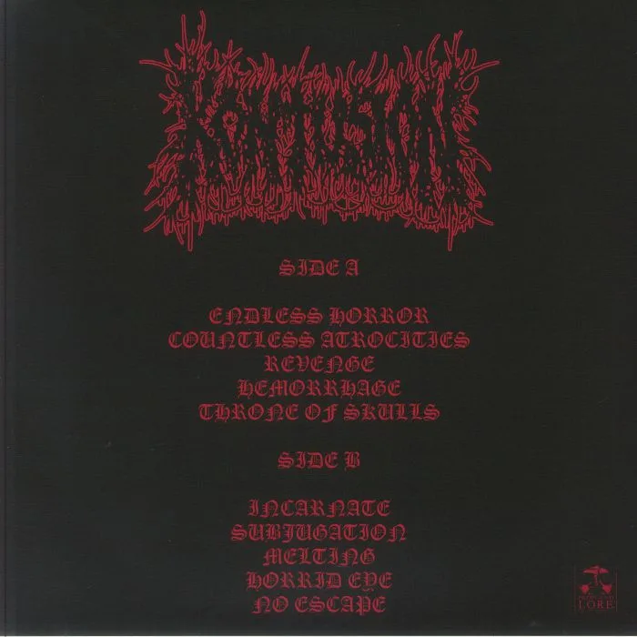Back cover — KONTUSION — Insatiable Lust For Death