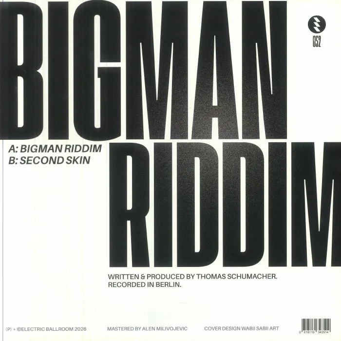 Back cover — Thomas SCHUMACHER — Bigman Riddim