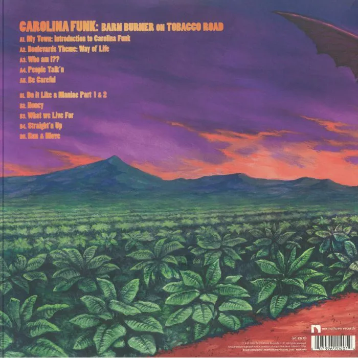 Обратная сторона обложки — BOULEVARDS — Carolina Funk: Barn Burner On Tobacco Road