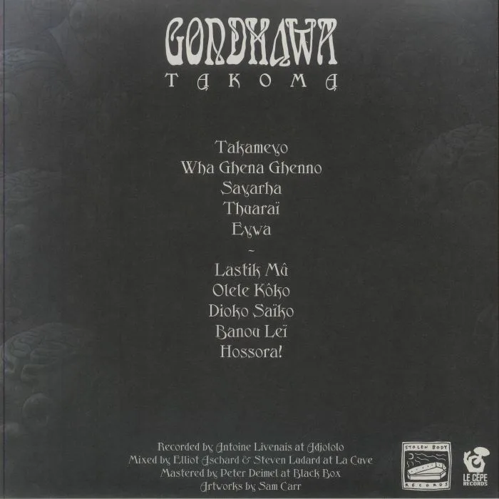 Обратная сторона обложки — GONDHAWA — Takoma