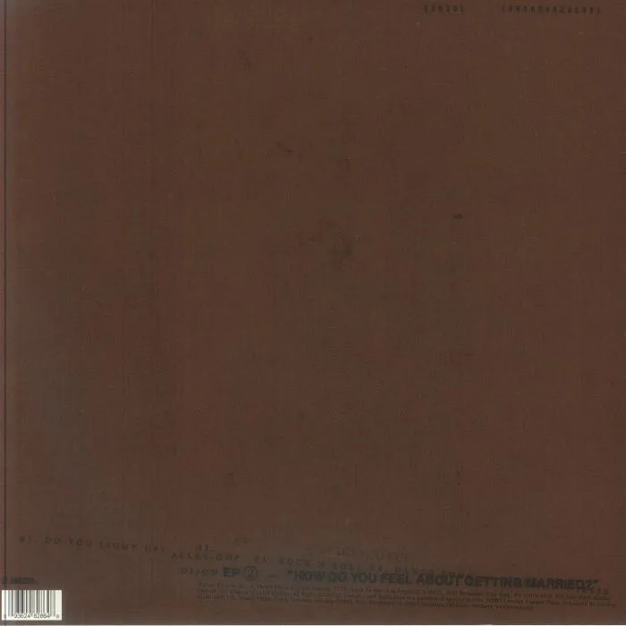 Back cover — DIJON — How Do You Feel About Getting Married? (Record Store Day RSD 2026)