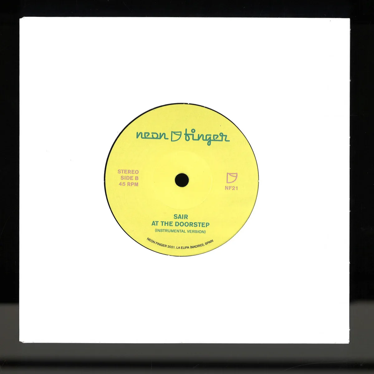Back cover — Sair — AT THE DOORSTEP 7"