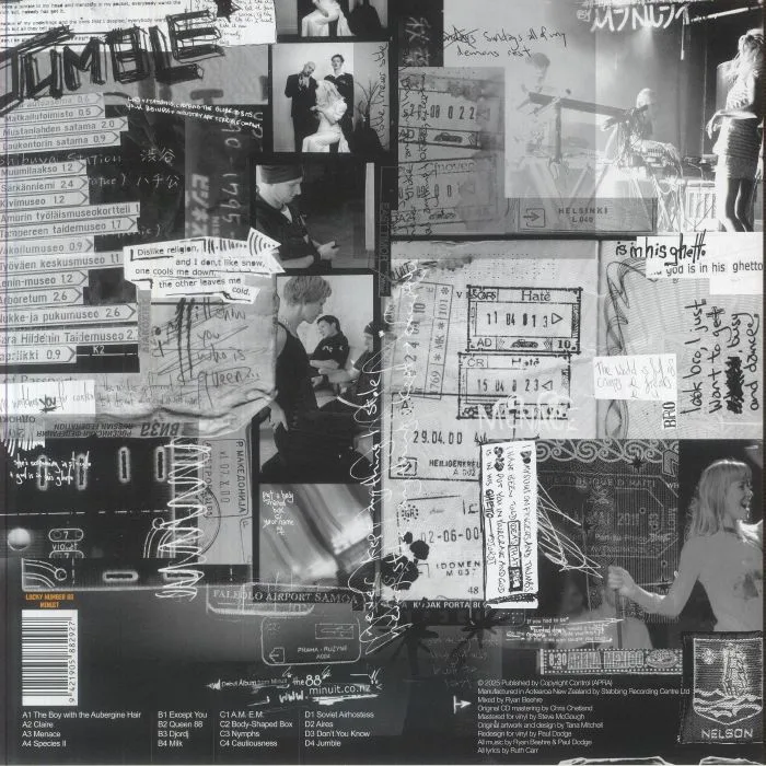 Back cover — MINUIT — The 88 (reissue)