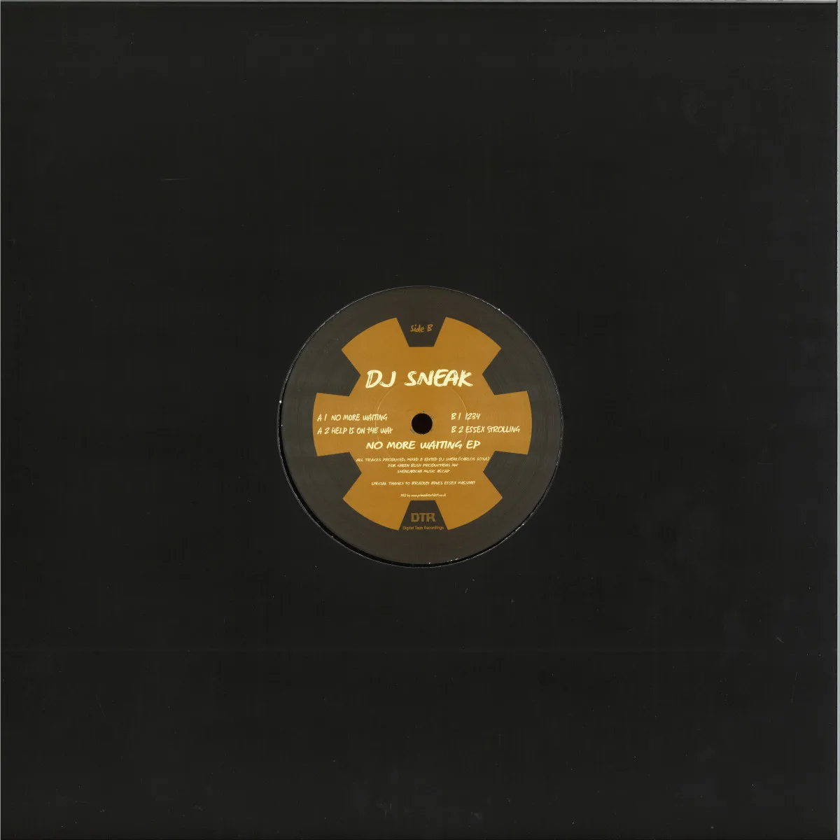 Обратная сторона обложки — Dj Sneak — No More Waiting EP