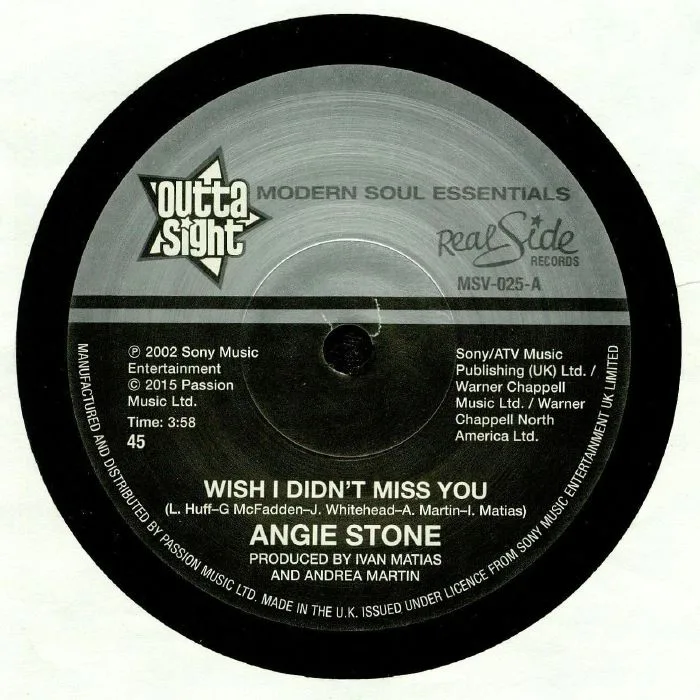 Front cover — ANGIE STONE — Wish I Didn't Miss You