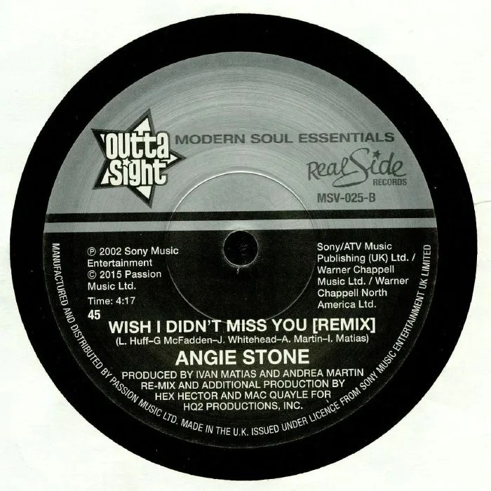 Back cover — ANGIE STONE — Wish I Didn't Miss You