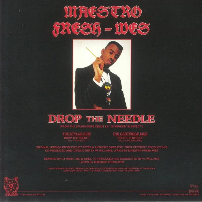 Back cover — MAESTRO FRESH WES — Drop The Needle