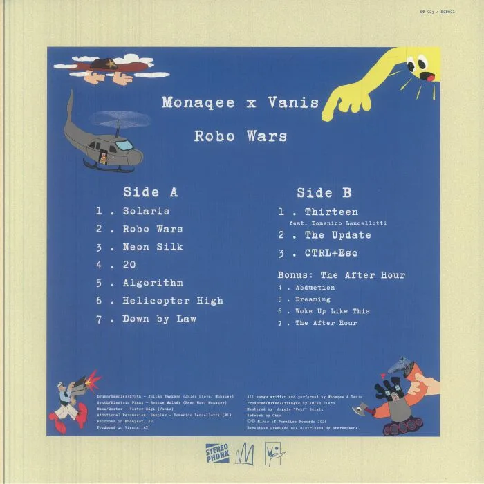 Back cover — MONAQEE / VANIS — Robo Wars