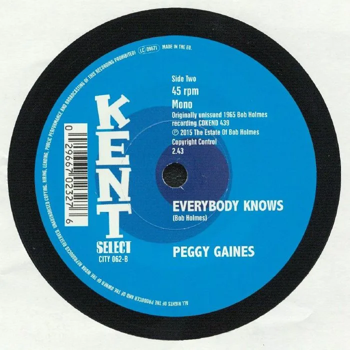 Back cover — Peggy GAINES — When The Boy That You Love (Is Loving You)