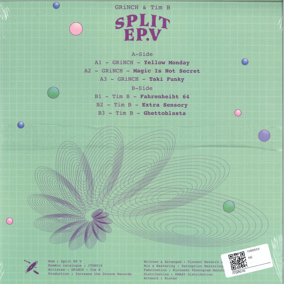 Обратная сторона обложки — Grinch,Tim B — Split EP V