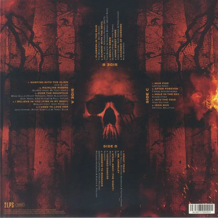 Back cover — Ozzy OSBOURNE / BLACK SABBATH / VARIOUS — The Many Faces Of Ozzy & Black Sabbath