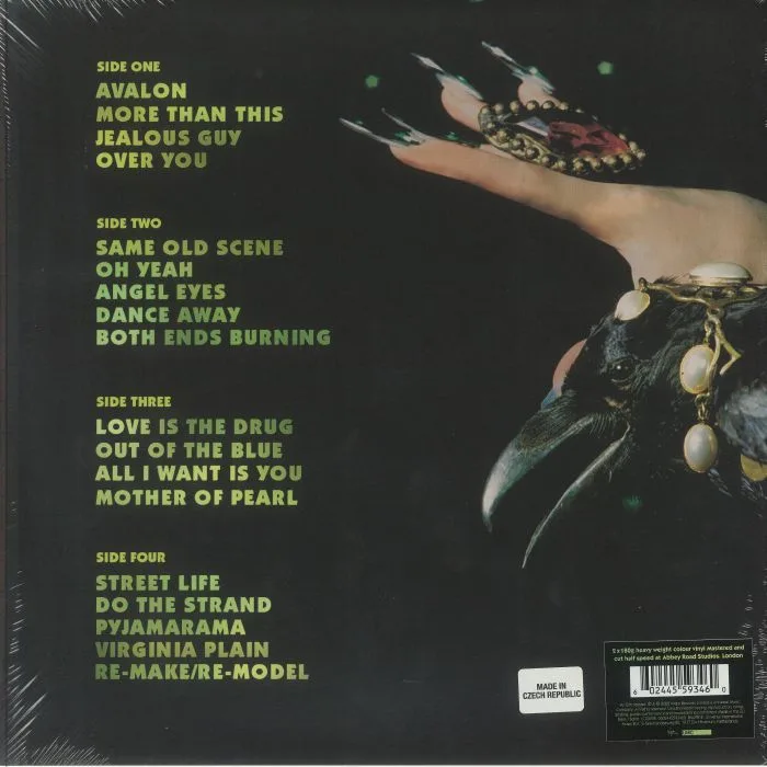 Обратная сторона обложки — ROXY MUSIC — The Best Of Roxy Music