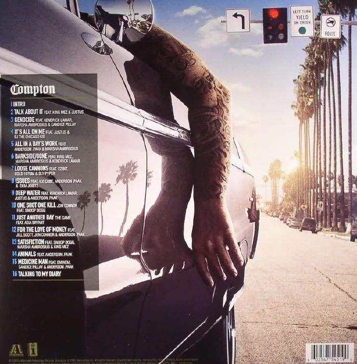 Back cover — DR DRE — Compton: A Soundtrack By Dr Dre (Soundtrack)
