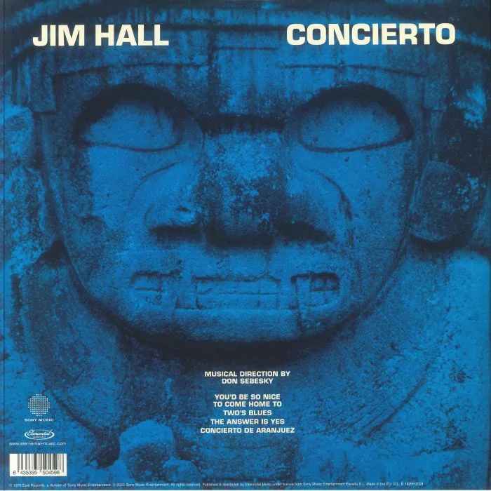 Обратная сторона обложки — Jim HALL — Concierto (50th Anniversary Edition)