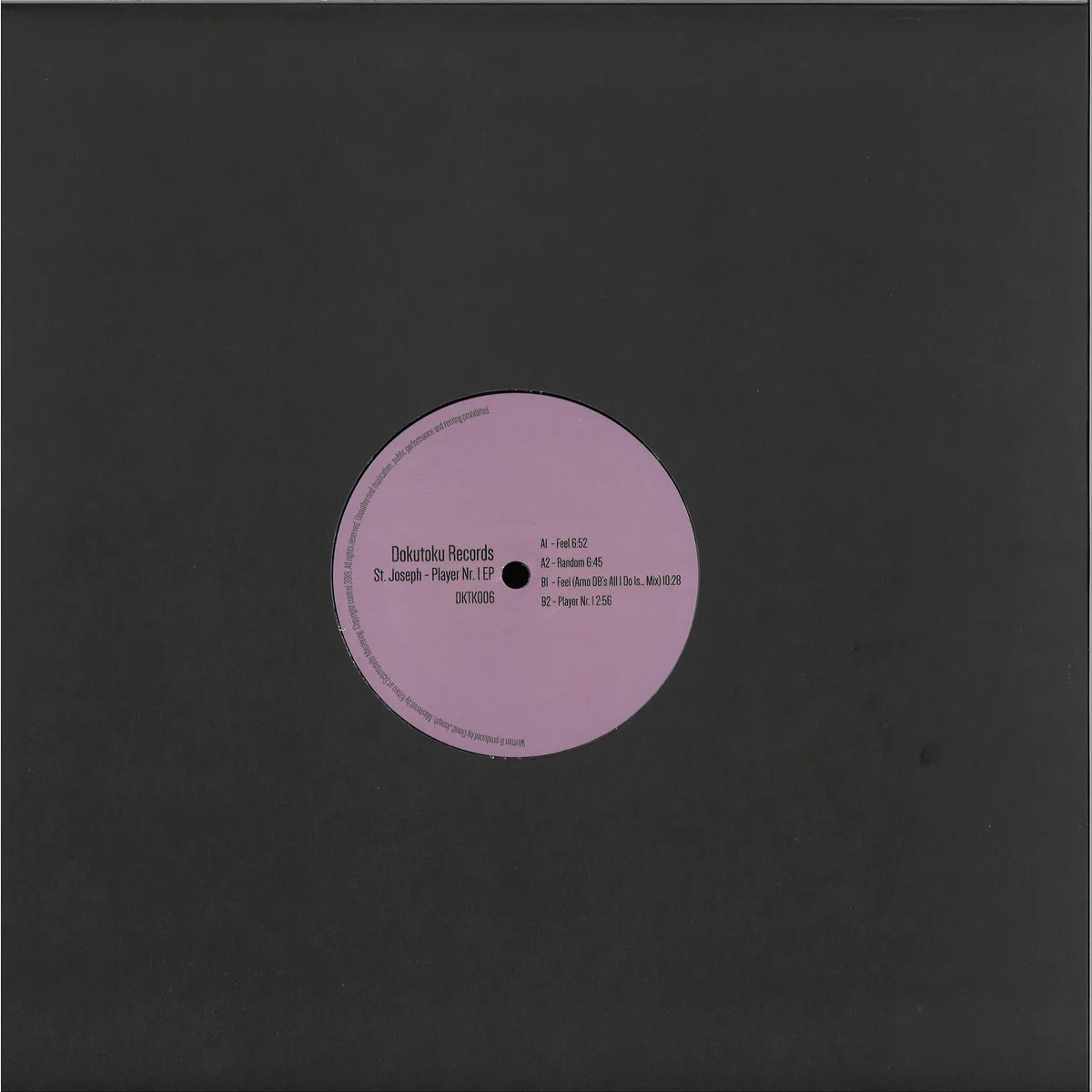 Back cover — St. Joseph — Player Nr. 1 EP