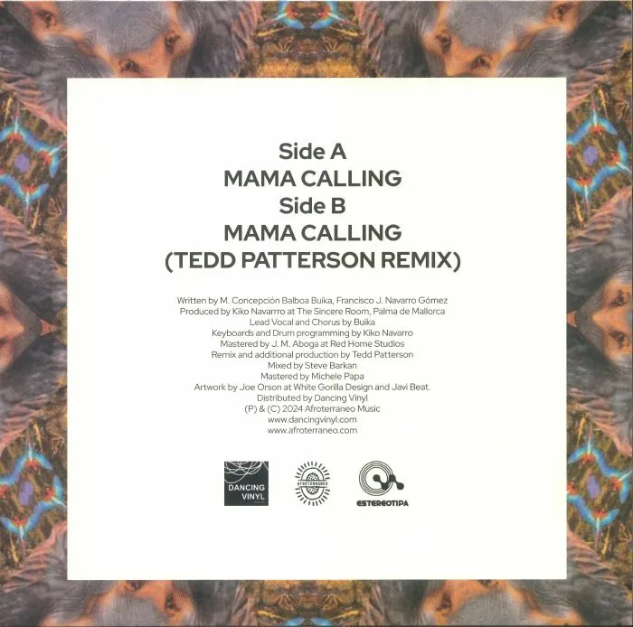 Back cover — BUIKA / KIKO NAVARRO — Mama Calling