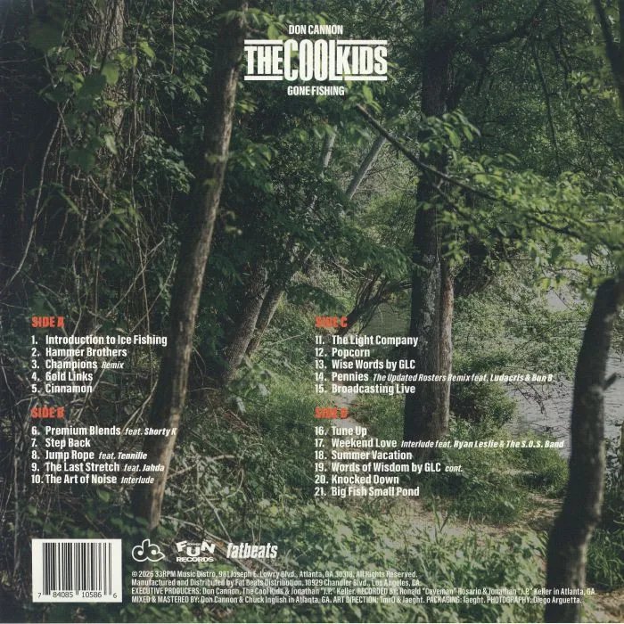 Back cover — The COOL KIDS / DON CANNON — Gone Fishing (Anniversary Edition)