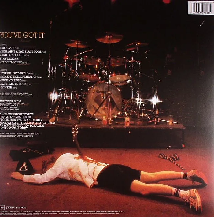 Back cover — AC / DC — If You Want Blood You've Got It