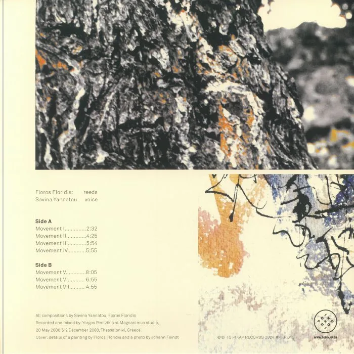 Back cover — Floros FLORIDIS / SAVINA YANNATOU — Blink