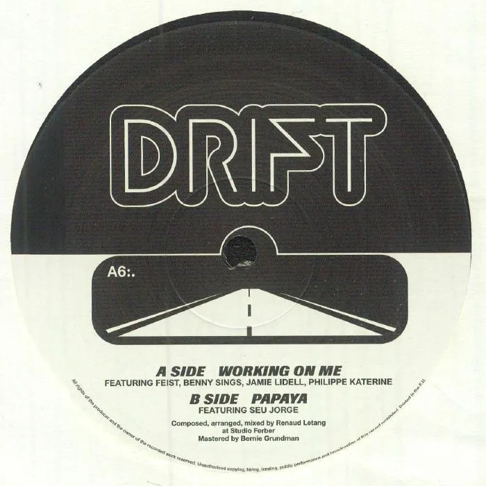 Лицевая сторона обложки — DRIFT — Working On Me (Record Store Day RSD 2025)