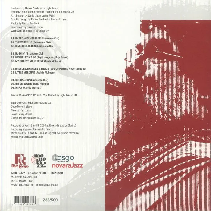 Back cover — Emanuele CISI — Rushin'
