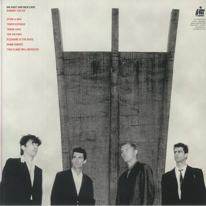 Back cover — DIE HAUT / NICK CAVE — Burnin' The Ice (reissue)