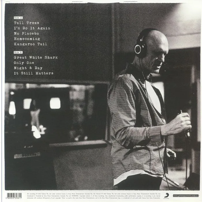 Back cover — Peter GARRETT — A Version Of Now