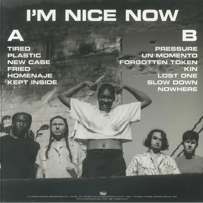 Back cover — UPCHUCK — I'm Nice Now