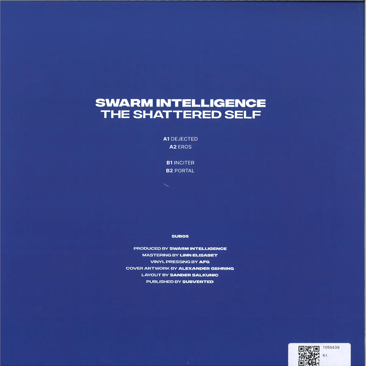 Обратная сторона обложки — Swarm Intelligence — The Shattered Self