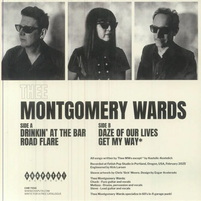 Обратная сторона обложки — THEE MONTGOMERY WARDS — Drinkin' At The Bar