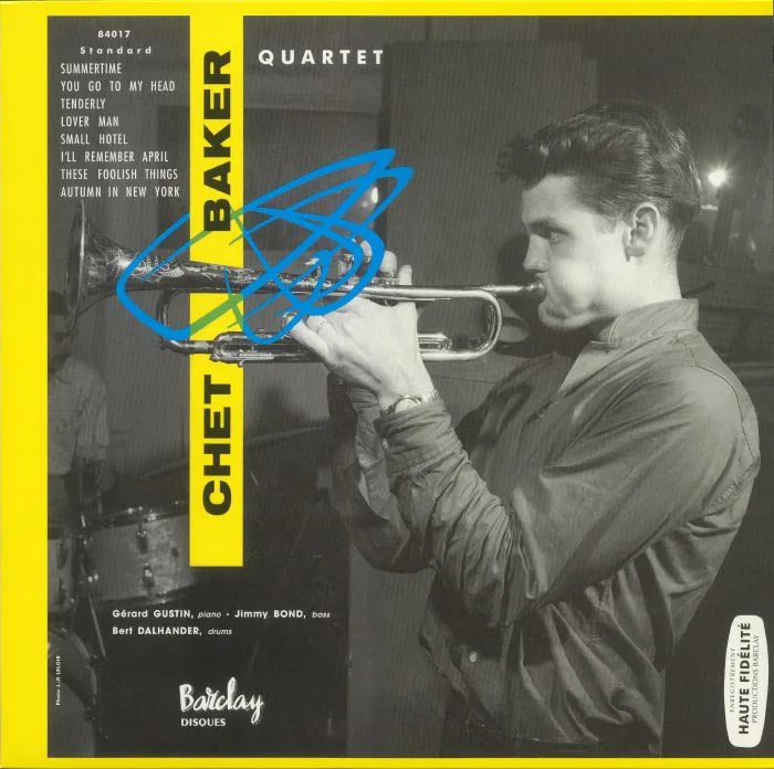 Лицевая сторона обложки — CHET BAKER QUARTET — In Paris Vol 2