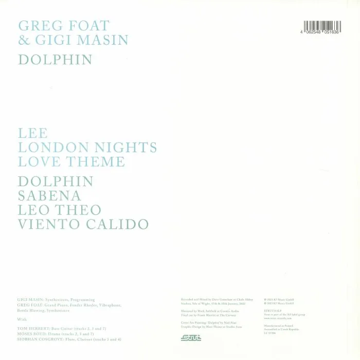 Обратная сторона обложки — Greg FOAT / GIGI MASIN — Dolphin