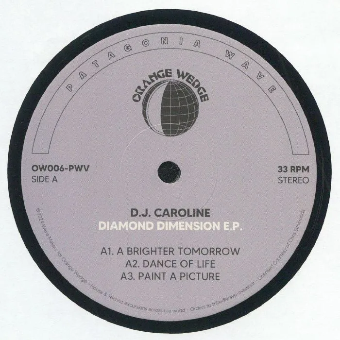 Front cover — DJ CAROLINE — Diamond Dimension EP