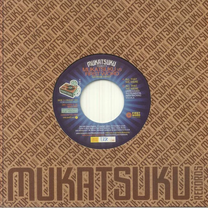 Front cover — MUKATSUKU presents GEORGIE SWEET — Mukatsuku V's First Word Records