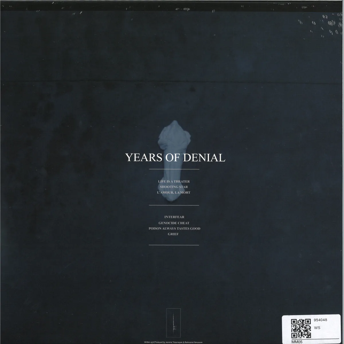 Back cover — YEARS OF DENIAL — HUMAN TRAGEDY