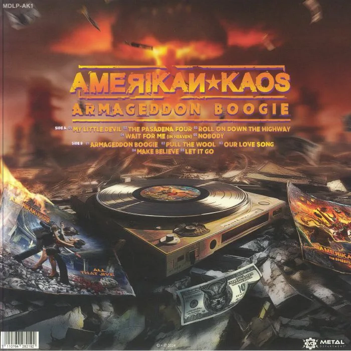 Back cover — AMERIKAN KAOS — Armageddon Boogie