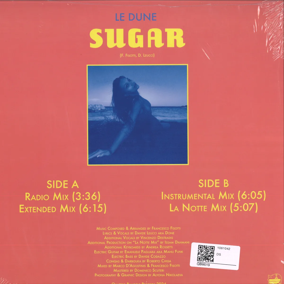 Back cover — Le Dune — Sugar