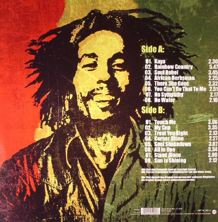 Обратная сторона обложки — Bob MARLEY — The Best Of Bob Marley
