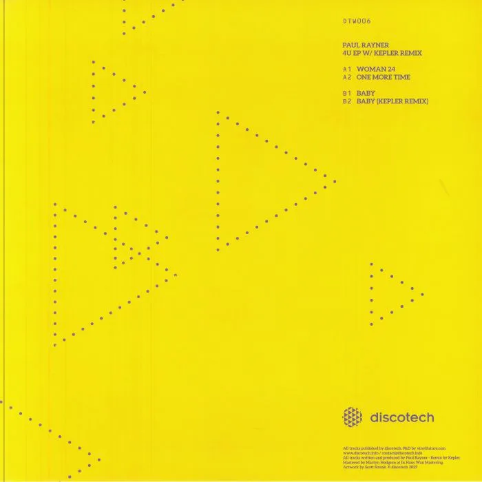Back cover — Paul RAYNER — Baby EP